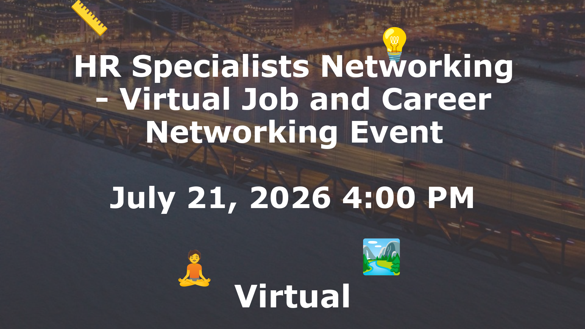 HR Specialists Networking - Virtual Job and Career Networking Event event image